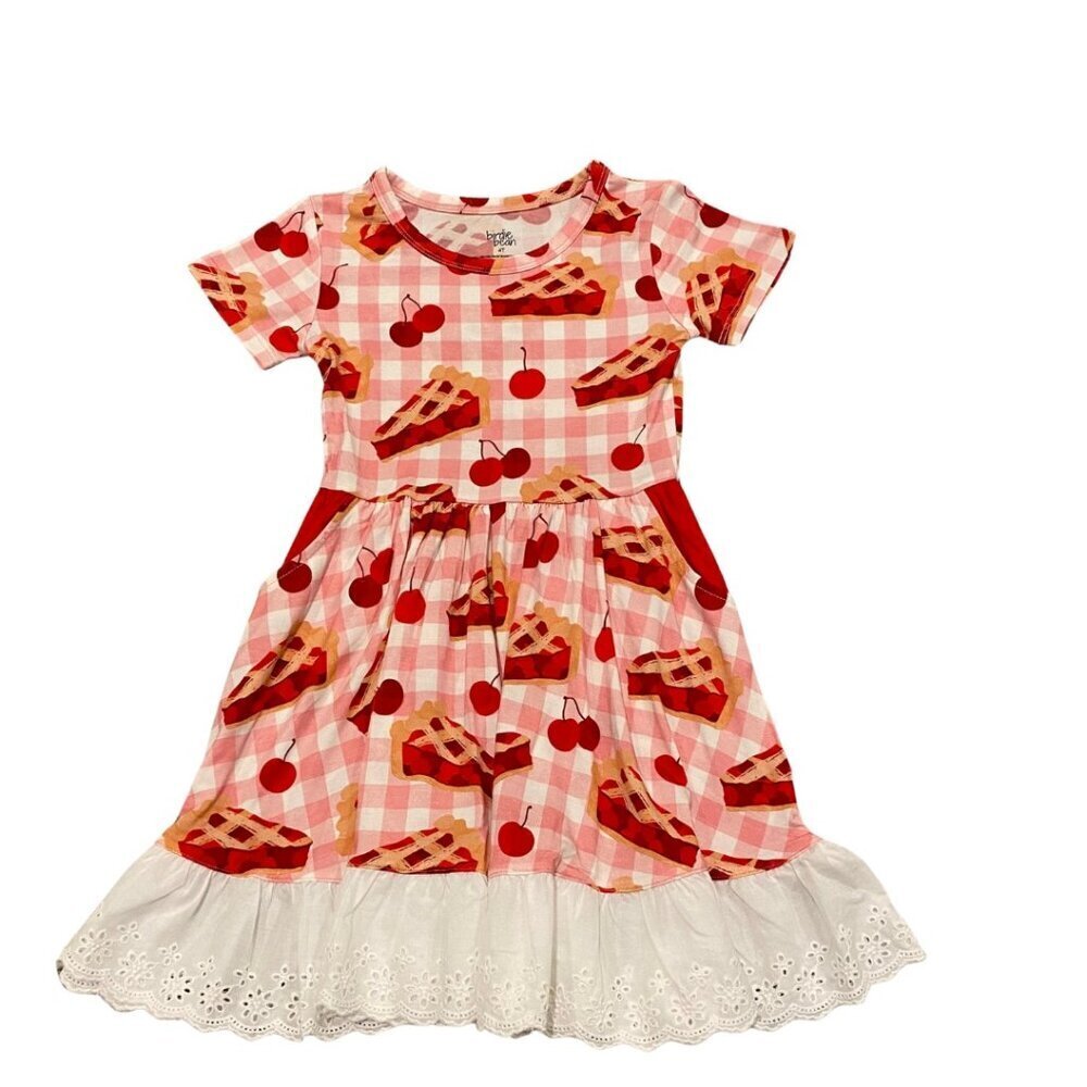 Annie Birdie Bean Bamboo Cherry Pie Dress - Size 4T - New!